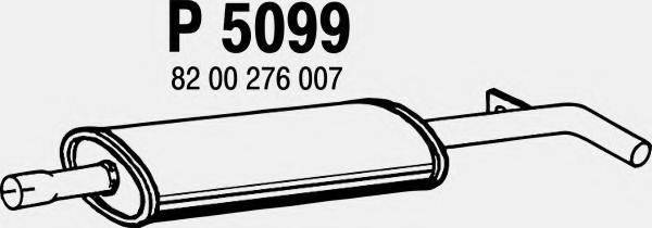 FENNO P5099 Средний глушитель выхлопных газов