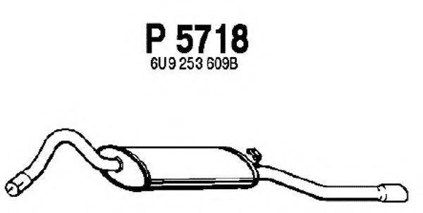 FENNO P5718 Глушитель выхлопных газов конечный