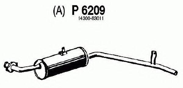FENNO P6209 Глушитель выхлопных газов конечный