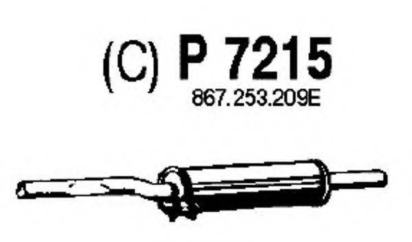 FENNO P7215 Средний глушитель выхлопных газов