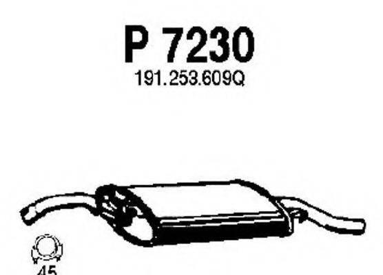 Глушитель выхлопных газов конечный FENNO P7230