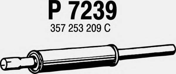 FENNO P7239 Средний глушитель выхлопных газов