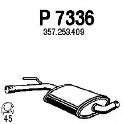 FENNO P7336 Средний глушитель выхлопных газов
