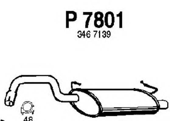 FENNO P7801 Глушитель выхлопных газов конечный