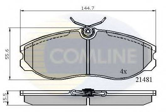 COMLINE CBP0447 Комплект тормозных колодок, дисковый тормоз