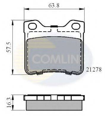 COMLINE CBP01060 Комплект тормозных колодок, дисковый тормоз