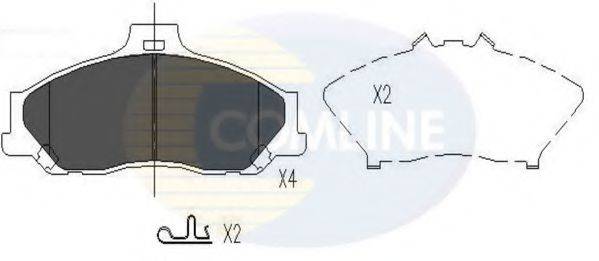 Комплект тормозных колодок, дисковый тормоз COMLINE CBP31245