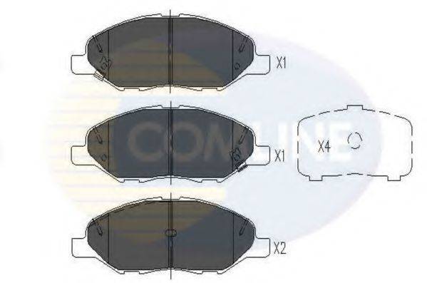 COMLINE CBP36044 Комплект тормозных колодок, дисковый тормоз