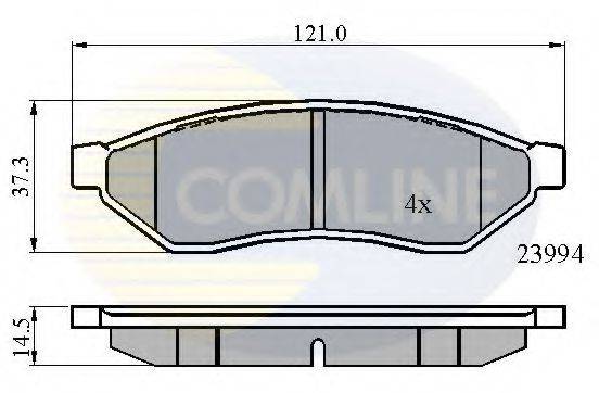 COMLINE CBP01190 Комплект тормозных колодок, дисковый тормоз