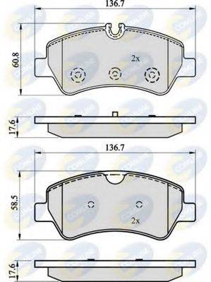 COMLINE CBP02143 Комплект тормозных колодок, дисковый тормоз