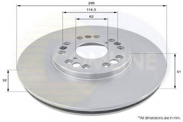 Тормозной диск COMLINE ADC0162V