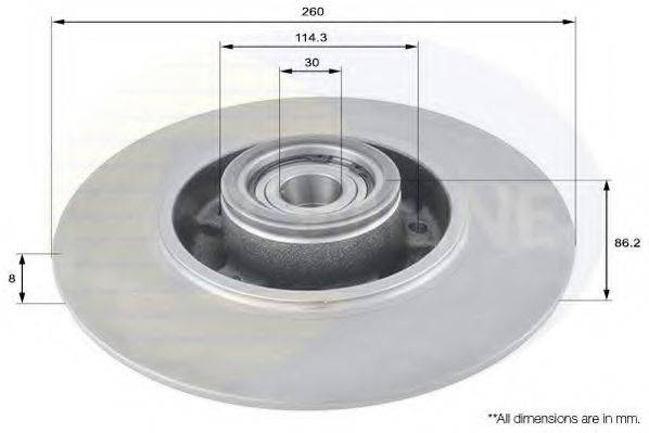 COMLINE ADC3012 Тормозной диск