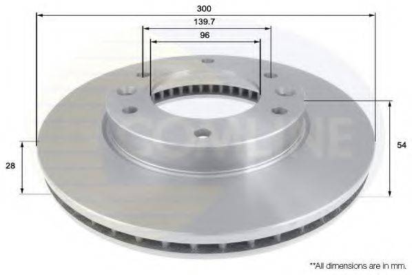 Тормозной диск COMLINE ADC1085V