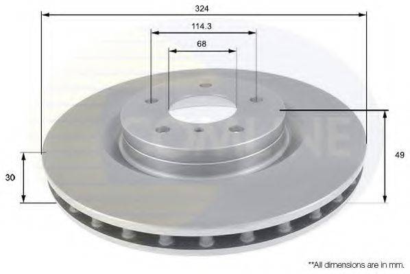 Тормозной диск COMLINE ADC0279V