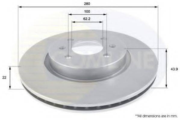 COMLINE ADC2405V Тормозной диск
