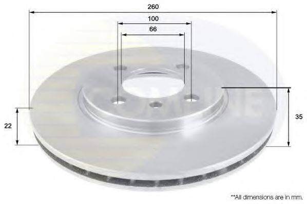 COMLINE ADC1709V Тормозной диск