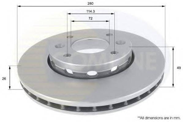 COMLINE ADC1046V Тормозной диск