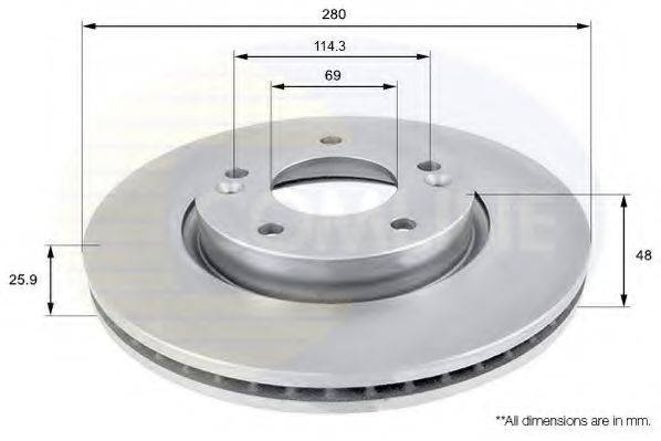 COMLINE ADC1041V Тормозной диск