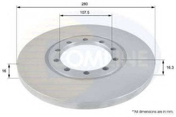 COMLINE ADC1233 Тормозной диск