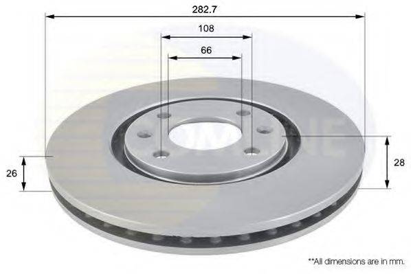 COMLINE ADC1509V Тормозной диск