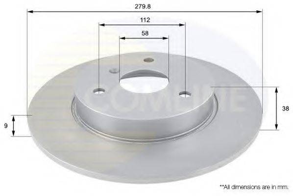 COMLINE ADC1607 Тормозной диск