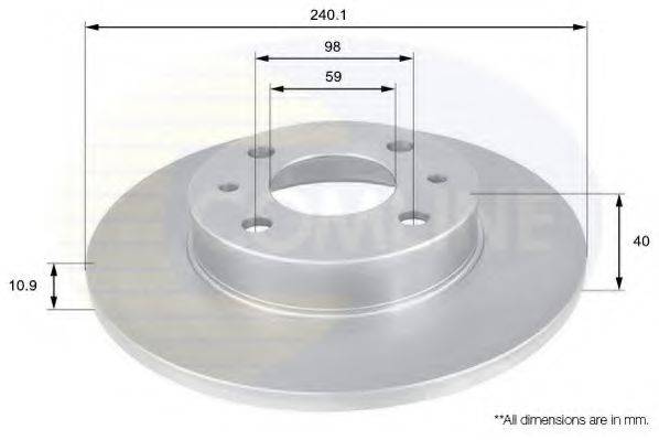 Тормозной диск COMLINE ADC1801