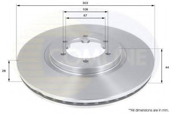 Тормозной диск COMLINE ADC1084V