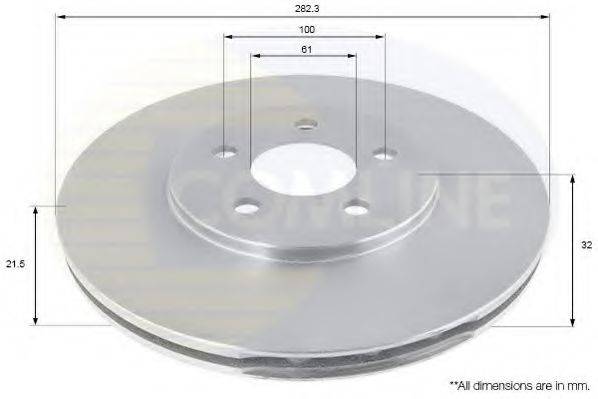 Тормозной диск COMLINE ADC2310V