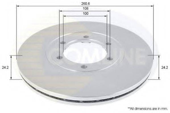Тормозной диск COMLINE ADC1069V