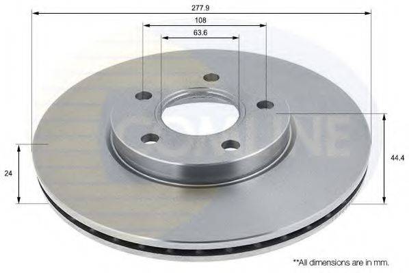 COMLINE ADC1221V Тормозной диск