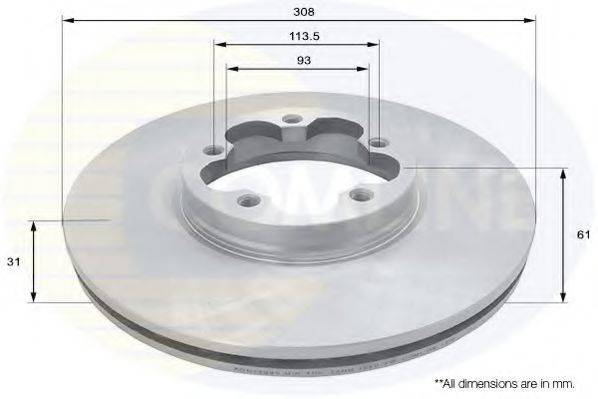 COMLINE ADC1266V Тормозной диск