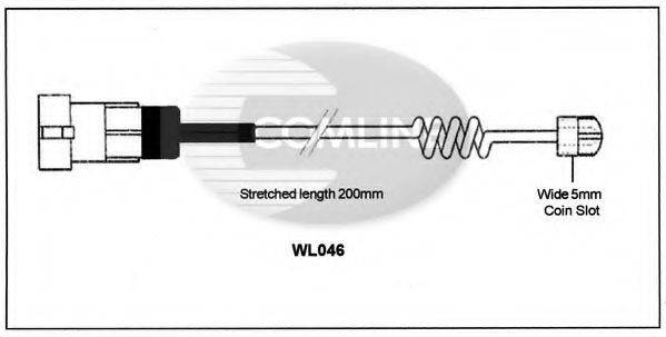Сигнализатор, износ тормозных колодок COMLINE WL046