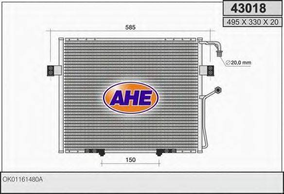 AHE 43018 Конденсатор, кондиционер