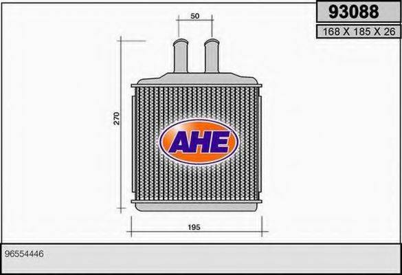 Теплообменник, отопление салона AHE 93088