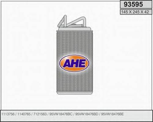 Теплообменник, отопление салона AHE 93595