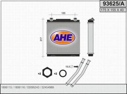 Теплообменник, отопление салона AHE 93625/A