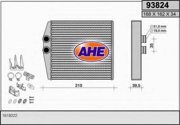 Теплообменник, отопление салона AHE 93824