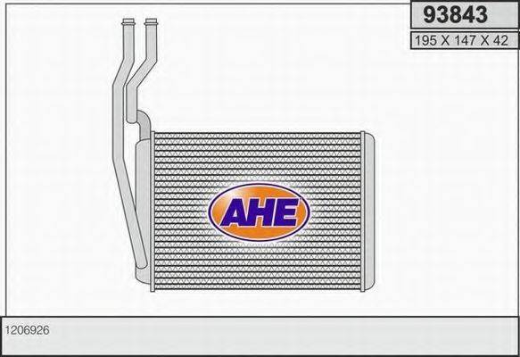 AHE 93843 Теплообменник, отопление салона