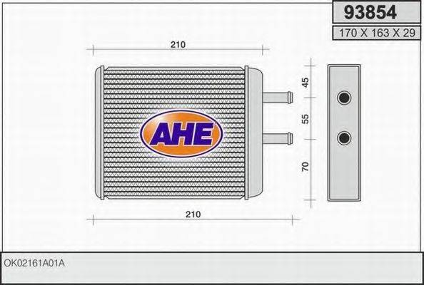 Теплообменник, отопление салона AHE 93854