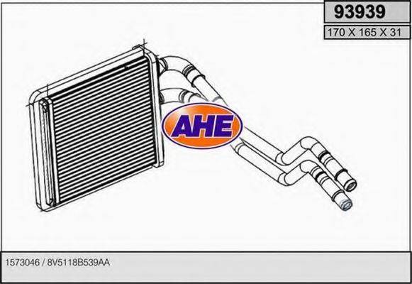 Теплообменник, отопление салона AHE 93939