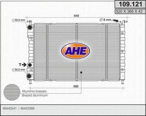 AHE 109121 Радиатор, охлаждение двигателя