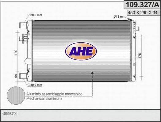 Радиатор, охлаждение двигателя AHE 109.327/A