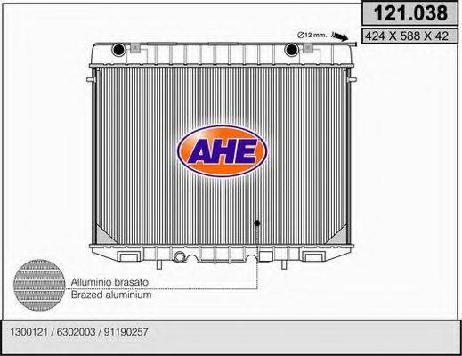 AHE 121038 Радиатор, охлаждение двигателя