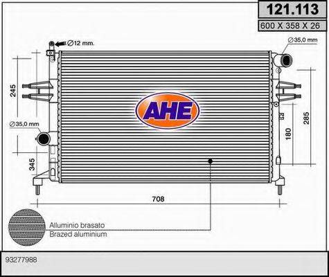 Радиатор, охлаждение двигателя AHE 121.113