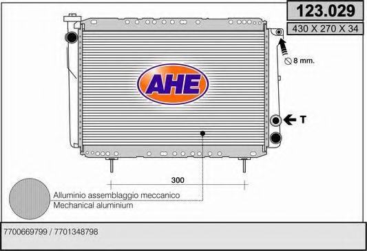 Радиатор, охлаждение двигателя AHE 123.029