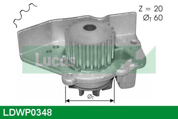 Водяной насос LUCAS ENGINE DRIVE LDWP0348