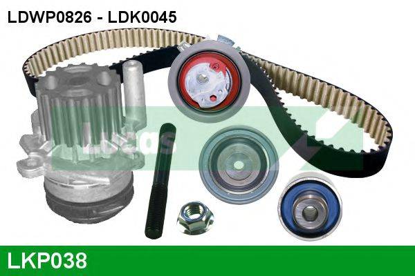 Водяной насос + комплект зубчатого ремня LUCAS ENGINE DRIVE LKP038