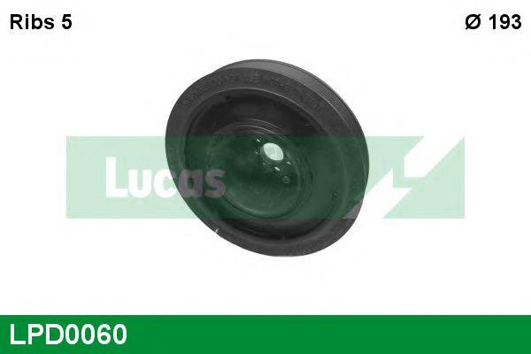 LUCAS ENGINE DRIVE LPD0060 Ременный шкив, коленчатый вал