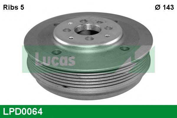 Ременный шкив, коленчатый вал LUCAS ENGINE DRIVE LPD0064
