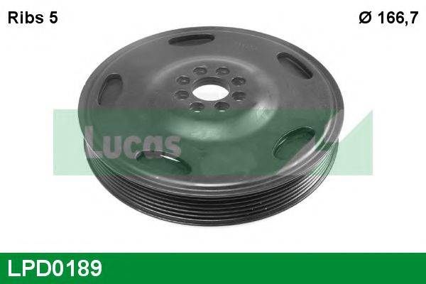 Ременный шкив, коленчатый вал LUCAS ENGINE DRIVE LPD0189